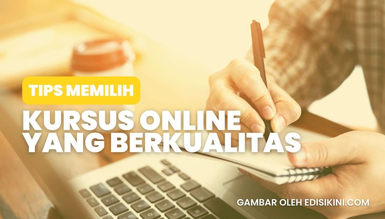Keuntungan Mengikuti Kursus Online Untuk Karier