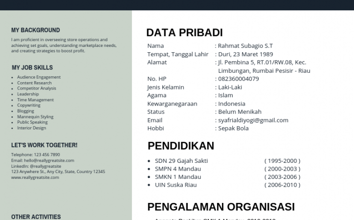Panduan Membuat CV Menarik Untuk Fresh Graduate